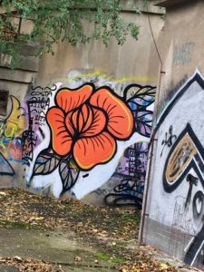 Graffiti on a wall in Prague