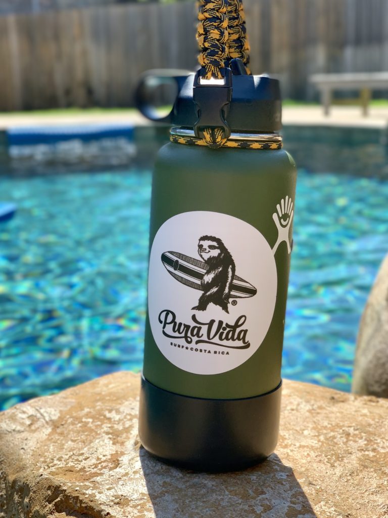 Staying hydrated by the pool