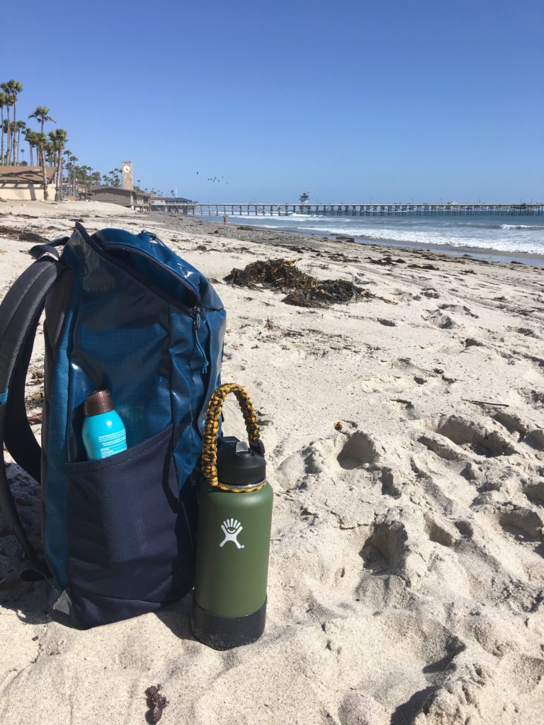 Staying hydrated at the beach